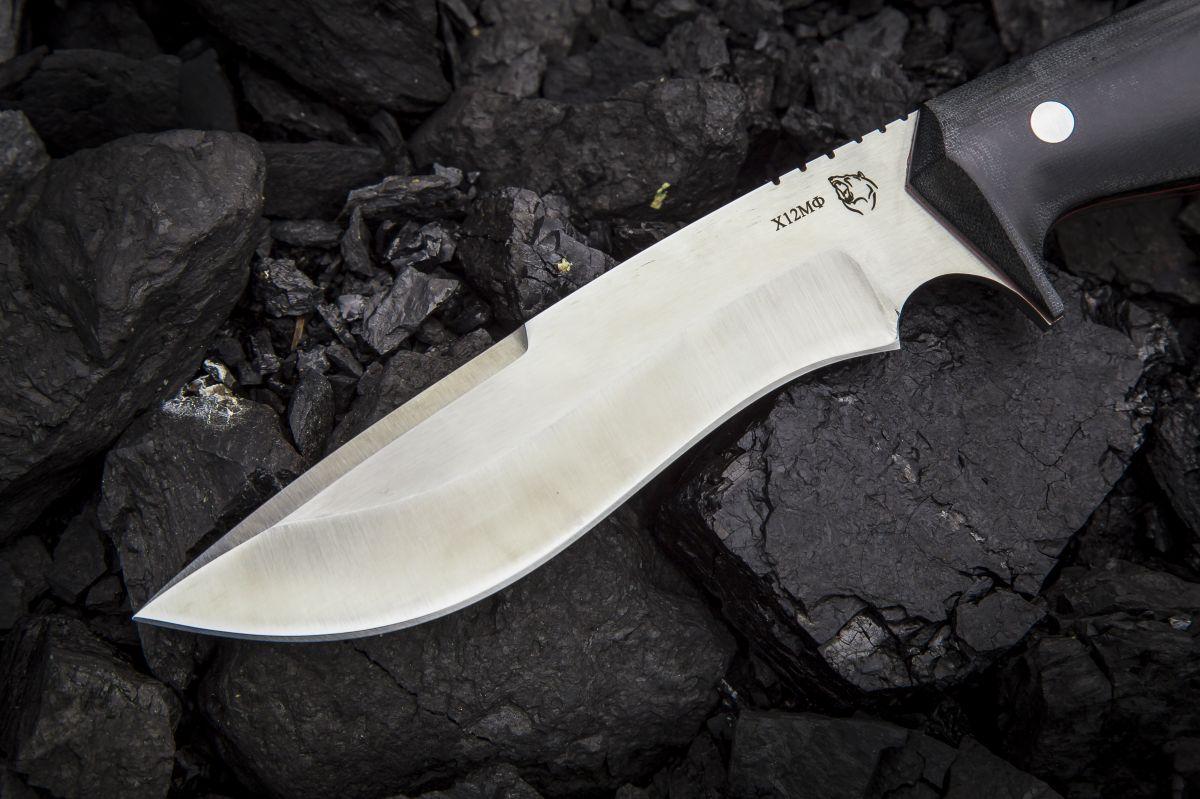 Нож Тигр (х12мф, микарта, цельнометаллический)