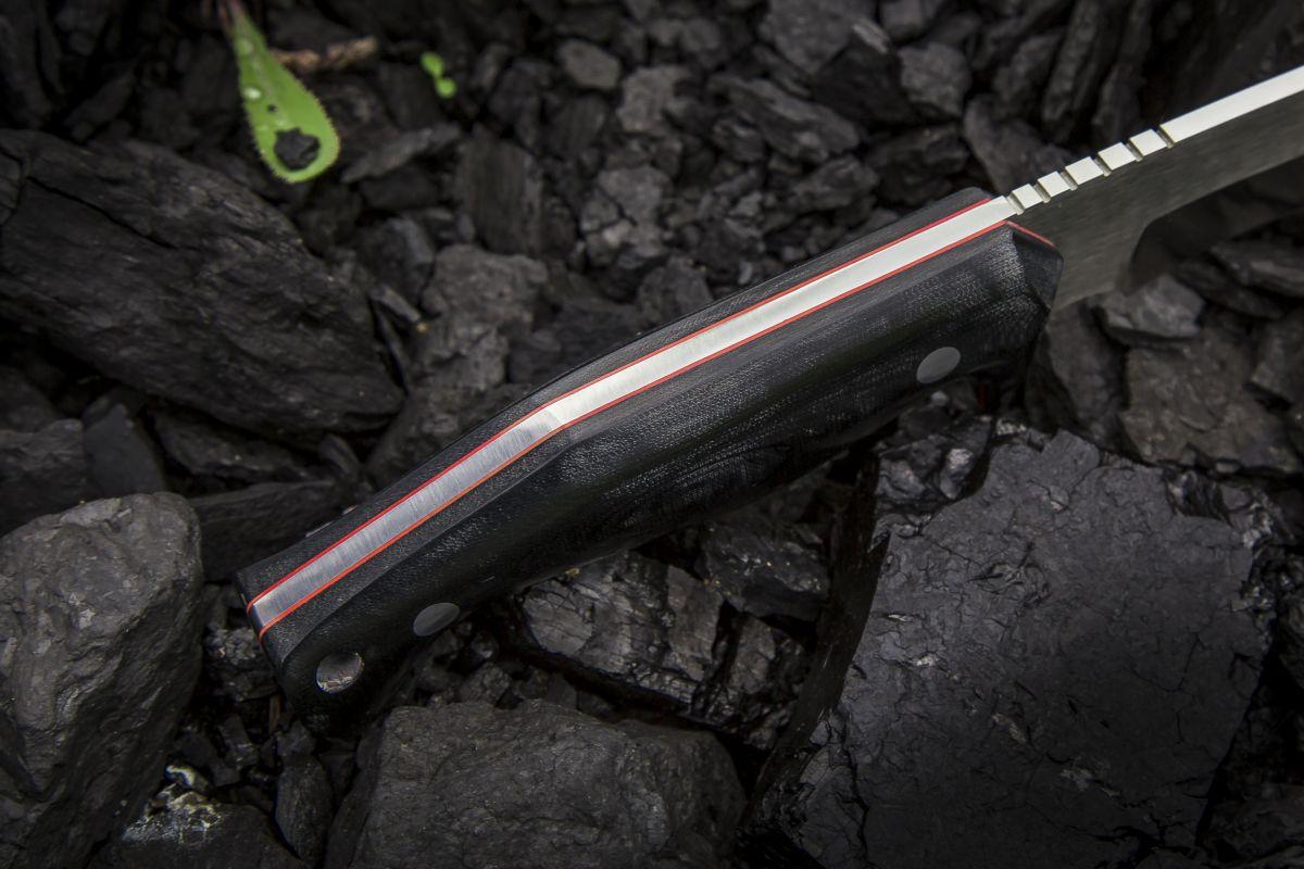 Нож Тигр (х12мф, микарта, цельнометаллический)