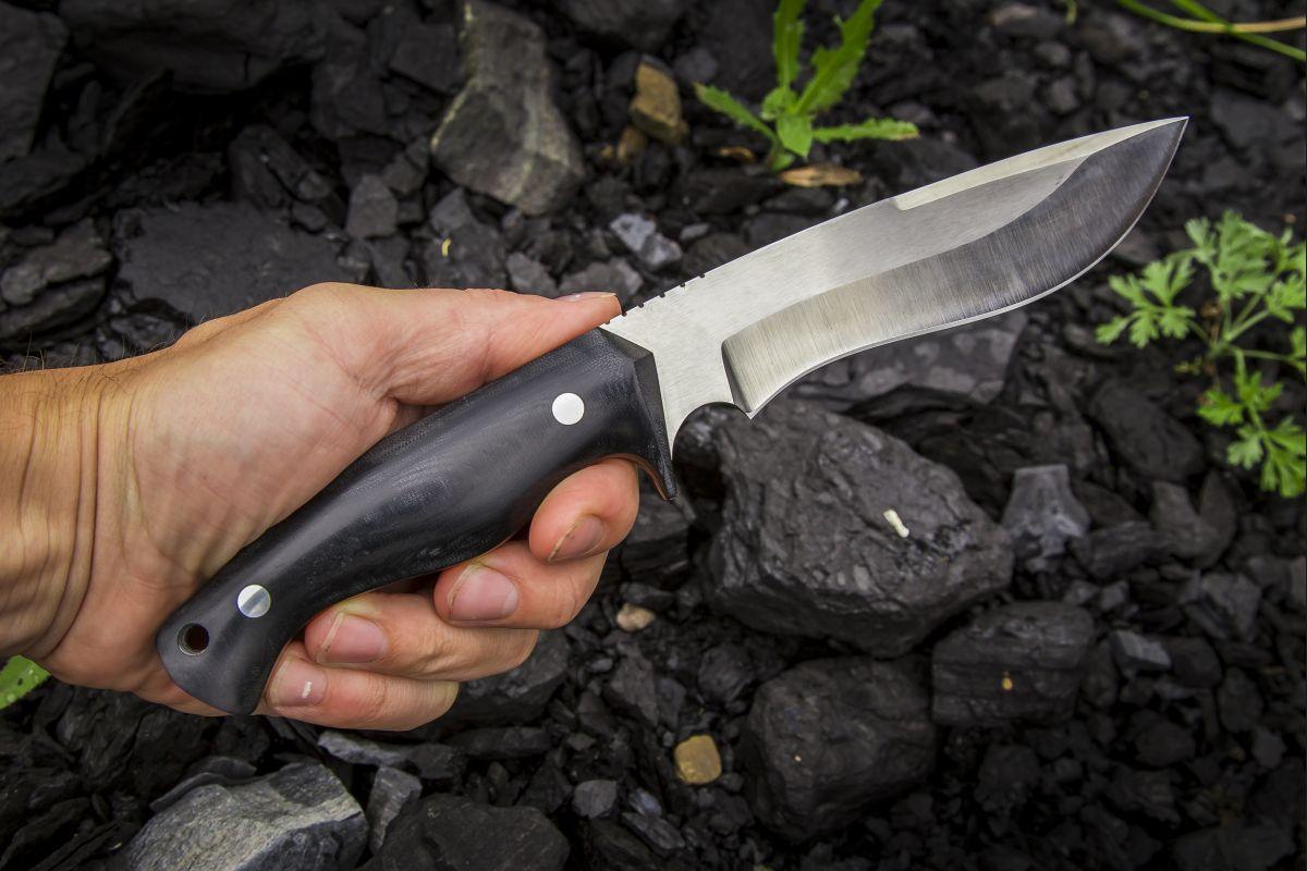 Нож Тигр (х12мф, микарта, цельнометаллический)