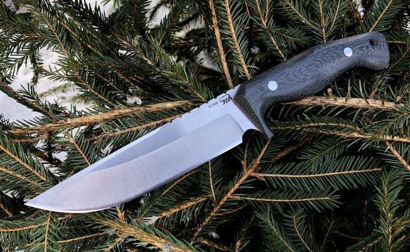 Охотничий нож Крым (х12мф, микарта, цельнометаллический)