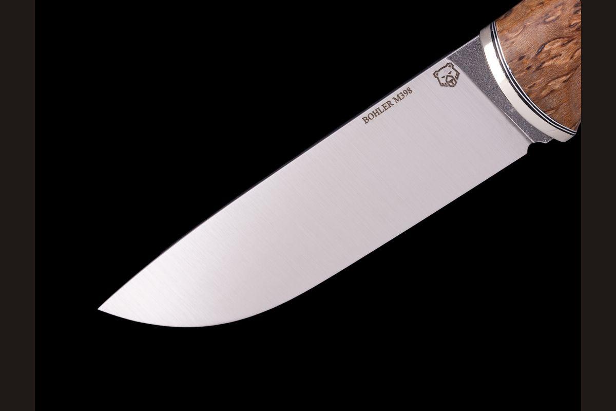 Нож Боровик-premium (М398, карельская береза)