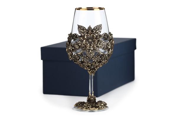 Бокал для вина Цветочная фантазия (серия классик)