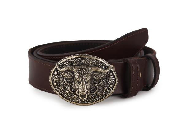 Ремень Бык (Латунь, натуральная кожа)