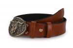 Ремень Бык (Латунь, натуральная кожа)
