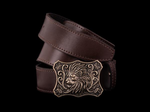 Ремень Лев (Лаутнь, натуральная кожа)