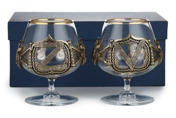  Бокалы для коньяка Российская армия Z V 4шт (серия классик)