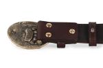 Ремень Медведь (Латунь, натуральная кожа)