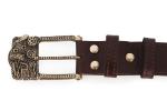 Ремень Рыбалка классический (Латунь, натуральная кожа)