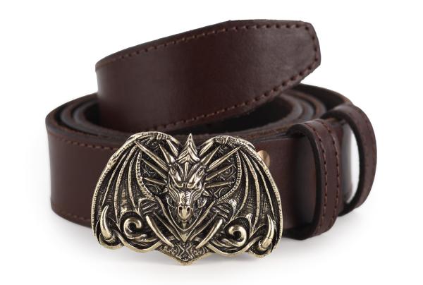 Ремень Дракон (Латунь, натуральная кожа)