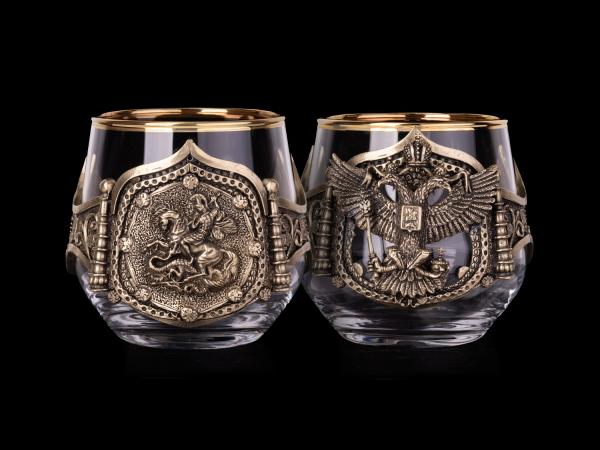 Набор бокалов для виски Герб и Георгий Победоносец (Серия классик)