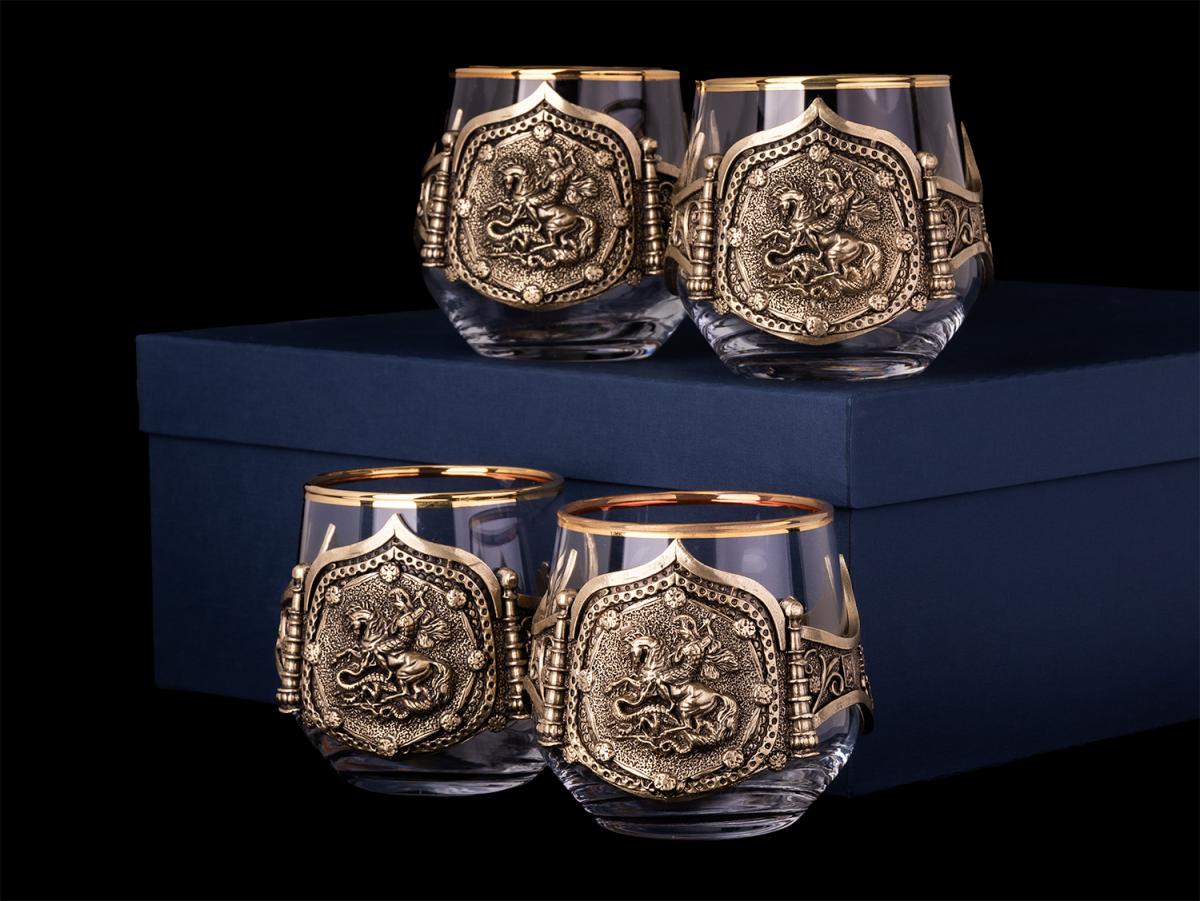 Бокалы для виски Георгий Победоносец 4 шт (Серия классик)