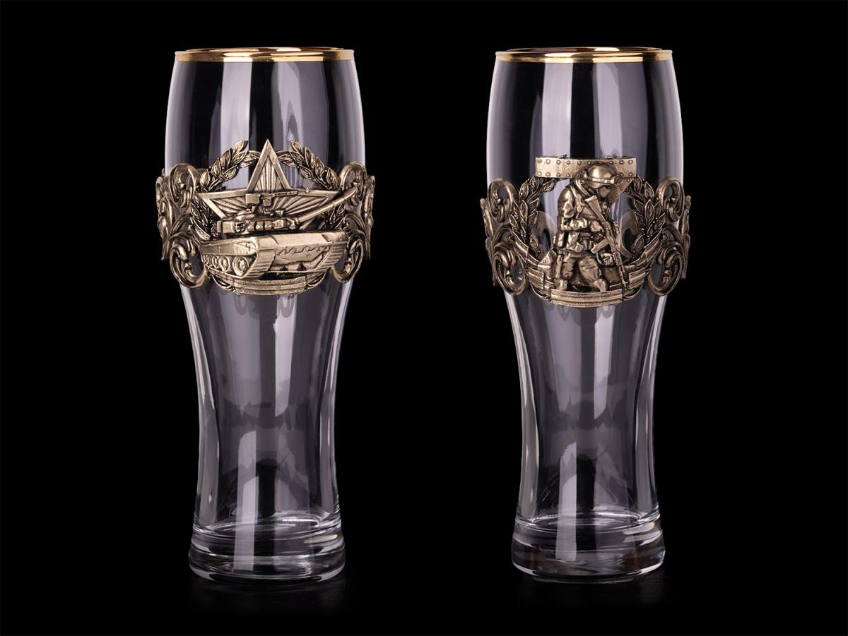 Пара бокалов для пива Российская армия и Танк (Серия классик)