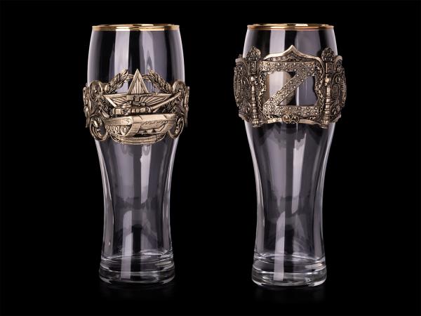 Пара бокалов для пива За своих и Танк (Серия классик)