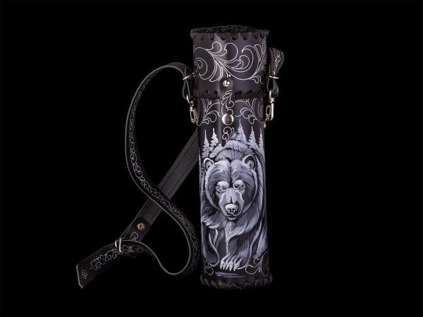 Термос Медведь №1 (черный)