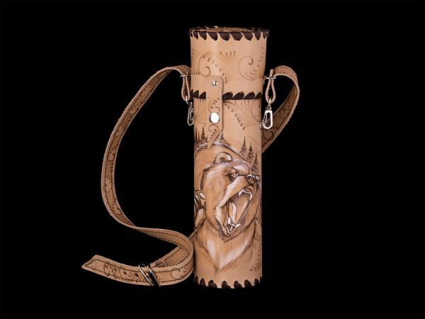 Термос Медведь №4 (бежевый)