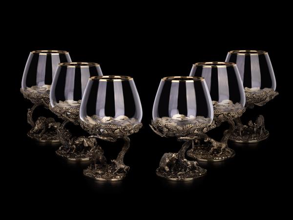 Набор бокалов для коньяка Хвойный лес 6 шт