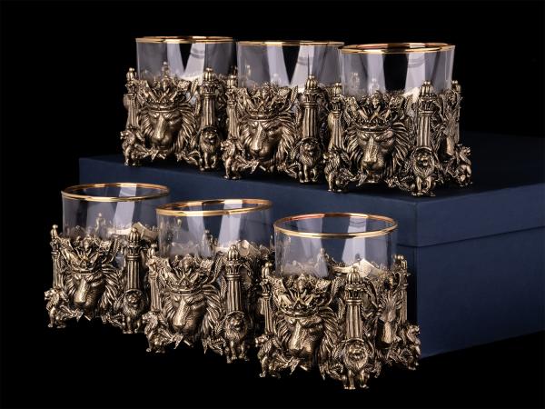 Набор бокалов для виски Имперский лев 6 шт