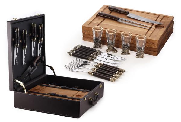 Стейковый набор №1 с лафитниками перевертышами