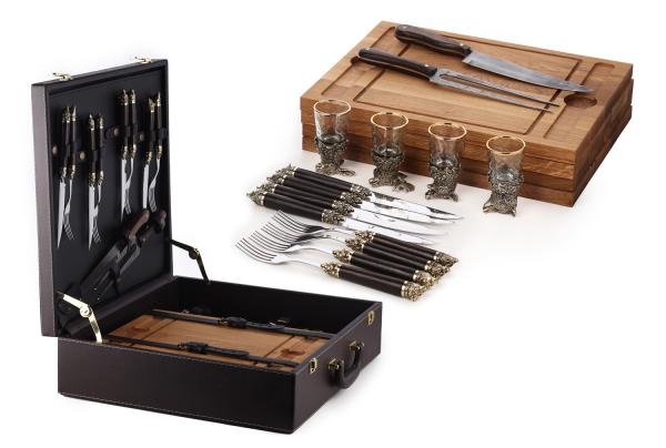  Стейковый набор №2 с стопками перевертышами