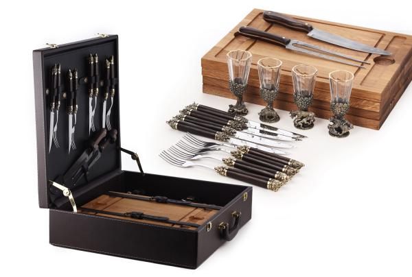 Стейковый набор №3 с лафитниками Русский лес