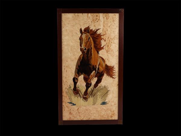 Нарды Мустанг большие (Карельская береза, инкрустация)