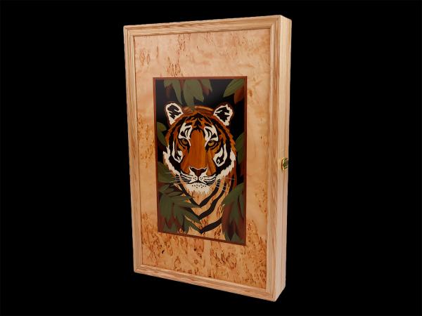 Нарды Тигр большие (Карельская береза, инкрустация)