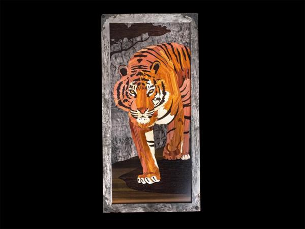  Нарды Тигр большие №3 (Карельская береза, инкрустация)