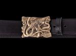 Ремень Осьминог (Латунь, натуральная кожа)
