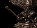 Лафитники Гербовые 6 шт в шкатулке с накладкой герб (Латунь, хрусталь)