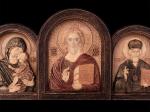 Икона Господь Вседержитель, Божия Матерь, Николай Чудотворец
