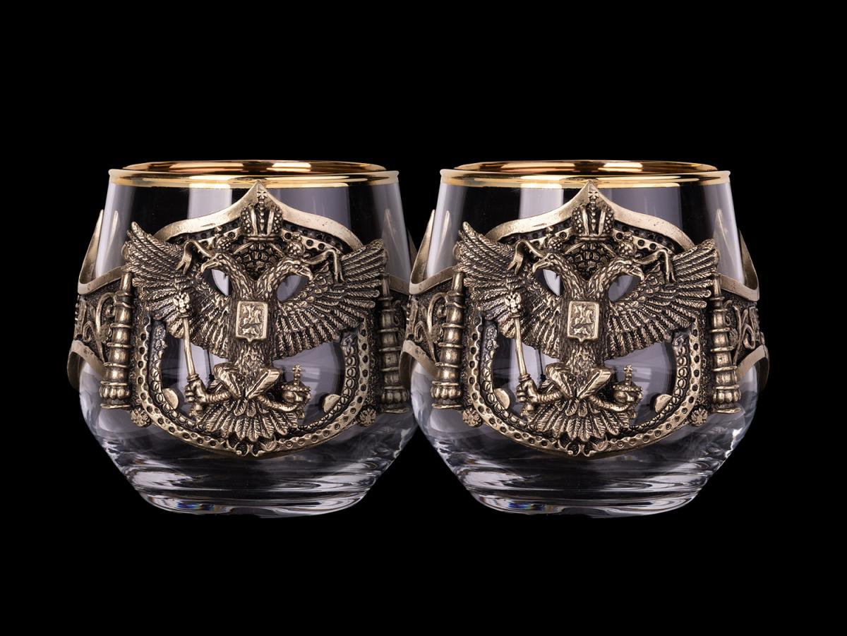 Пара бокалов для виски Герб (серия классик)
