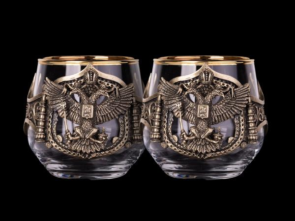 Пара бокалов для виски Герб (серия классик)