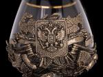Пара бокалов для коньяка Народный (Латунь, стекло)